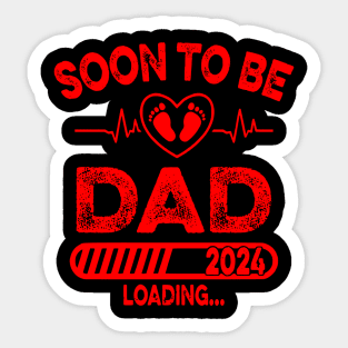 Soon To Be Dad Loading 2024 Sticker